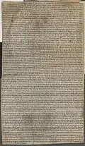 Dénombrement des biens du chapitre cathédral de Lyon, 984 (copie du 12e s.) - recto