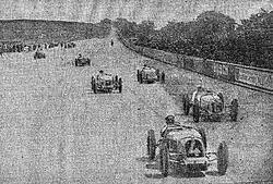 Photo du départ d'une course.