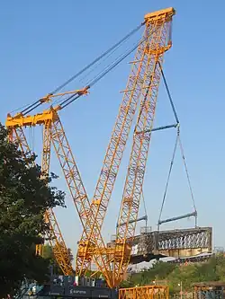Dépose du pont de Gallardon.