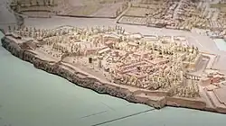 Détail de la citadelle de Blaye sur le plan-relief de 1703.