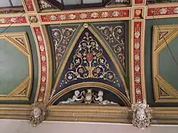 Détail du plafond de la salle Chambert-Péan, dans le Bâtiment Hugo.