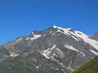 Le dôme de la Sache depuis le Plan de la Casette au sud-est.