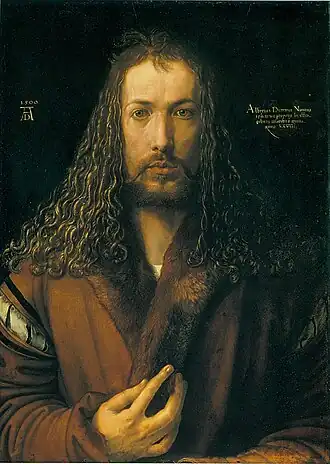 Autoportrait, 1500, Alte Pinakothek, Munich.