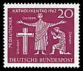Timbre postal commémorant le 79e&nbsp;Katholikentag allemand à Hanovre en 1962