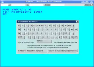 L'interface clavier du DCMO5