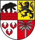 Le blason d'Anhalt-Bitterfeld, Saxe-Anhalt