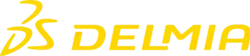 Description de l'image DELMIA Logotype RGB Yellow.png.