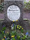 Tombe de Katharina Weissgerber