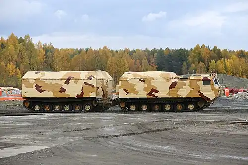 Version civile du DT-30 utilisé par Gazprom