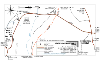 Carte de la route.