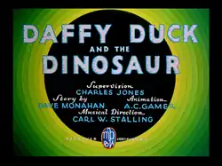 Description de l'image Daffy Duck and the Dinosaur title card.png.