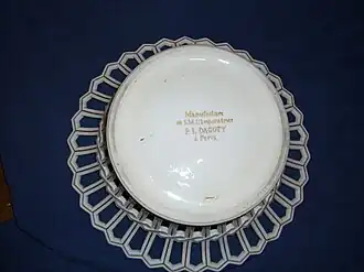 Marque de la maison Dagoty (après 1804), «&nbsp;Manufacture de S.M. l'Impératrice. P.L. Dagoty à Paris&nbsp;».