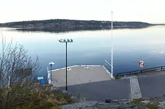 Vue depuis la jetée de Dalarö
