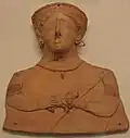 Figurine issue de la nécropole de Puig des Molins, IIIe&nbsp;siècle&nbsp;av. J.-C.