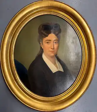 Portrait d'une dame au nœud noir, 1873.