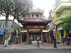Danang (centre).Pagode Long Thơ, 99 rue Trần Phú. Photo prise en septembre 2019.