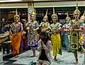La troupe de danse thaï en représentation