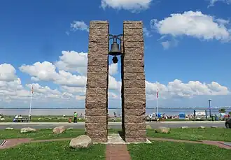 Le Friesendom, sculpture d'Eckart Grenzer à la mémoire des victimes des tempêtes passées