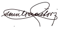 Signature de Danilo Astori
