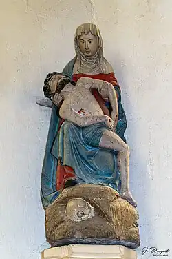 Pietà du XVIIe&nbsp;siècle, église Saint-Martin de Dannes (MH).