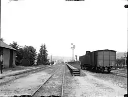 La gare en 1898…