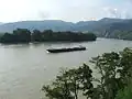 Barge pétrolière sur le Danube.