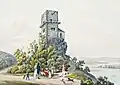 Das Bergschloss Greifenstein an der Donau (1812)