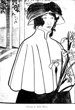 Portrait de Miss Hella publié dans L'Aube méridionale en 1899.