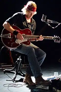 Wovenhand en 2010 (de gauche à droite) : David Eugene Edwards, Ordy Garrison, Pascal Humbert.