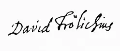 signature de David Frölich