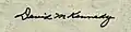 Signature de David Kennedy