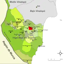 dans la comarque de la Vega Baja del Segura.