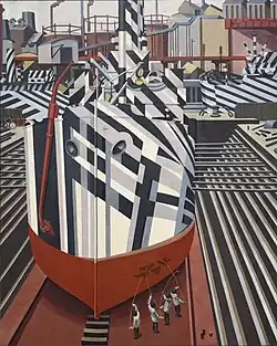 Dazzle-ships in Drydock at Liverpool (1919)