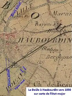 Deûle à Haubourdin vers 1850