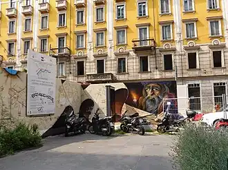 Chantier de la station De Amicis.