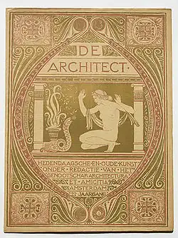 De Architect (1913), couverture de revue.
