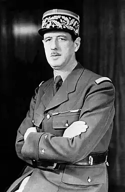 Charles de Gaulle(1890-1970)général de brigade, président de la République française.