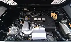 Photo du moteur PRV V6 dans une De Lorean