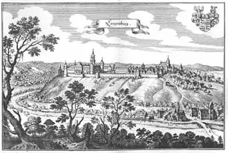 Vue du château en 1648.