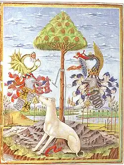 Armoiries des Sforza et des Visconti.