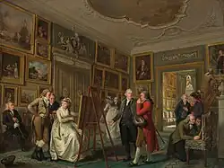 La Galerie d'art de Jan Gildemeester Jansz, par Adriaen de Lelie (1794-1795), Rijksmuseum