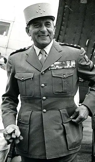 Le maréchal de Lattre alors général.