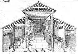 Intérieur de l'antique basilique vaticane dans De sacris... (1693)