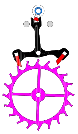 Début de l'impulsion sur la palette