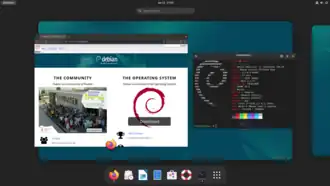 GNOME Shell comme environnement de bureau sur Debian 12