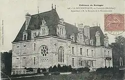 Le château de la Bourdonnaye au début du XXe&nbsp;siècle (carte postale).