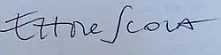 signature d'Ettore Scola