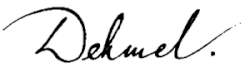 signature de Richard Dehmel