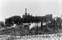 Le monastère de Deir Rafat en 1948.