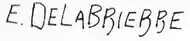 signature d'Édouard Delabrièrre